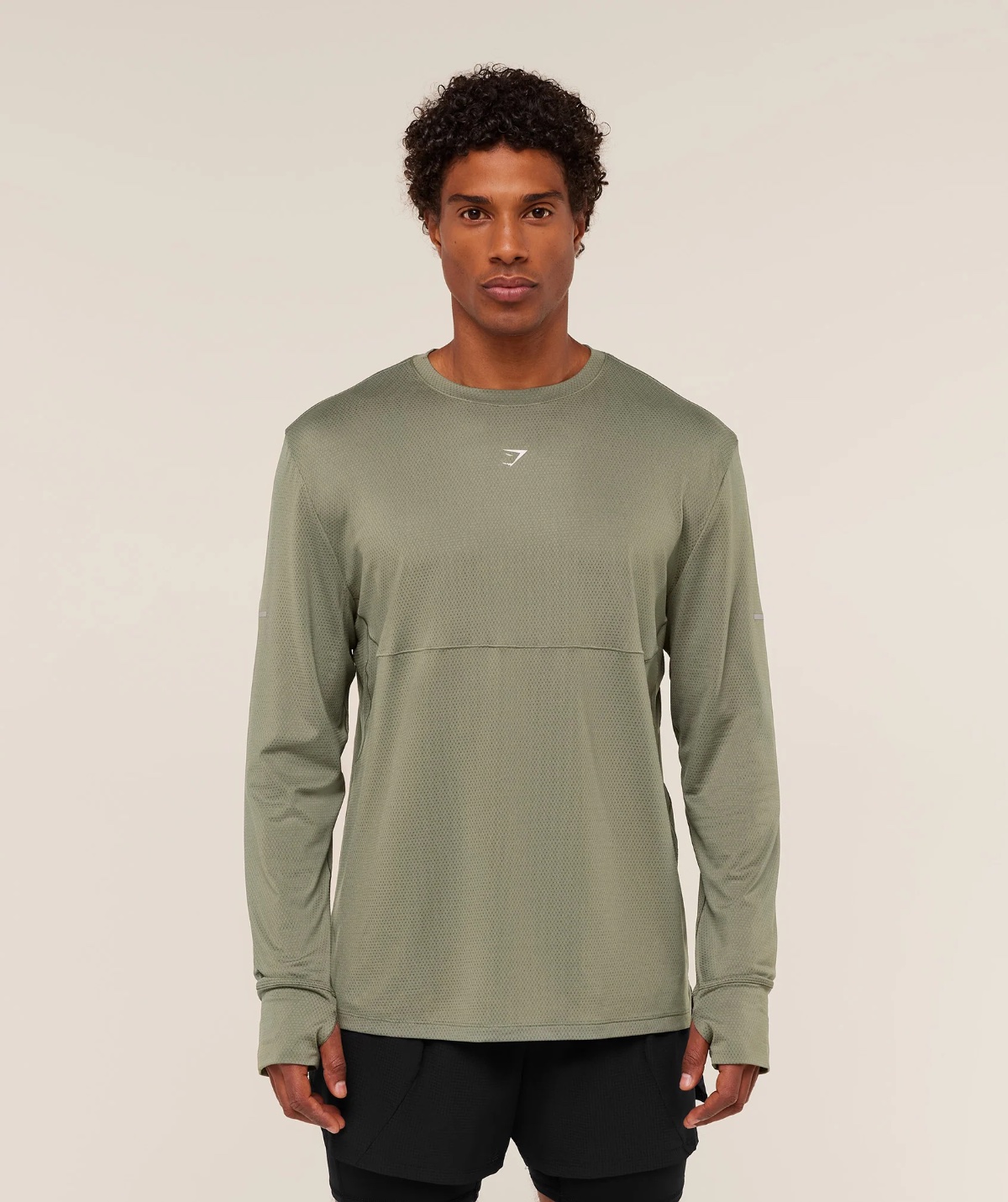 Gymshark Running Shirt Base Green