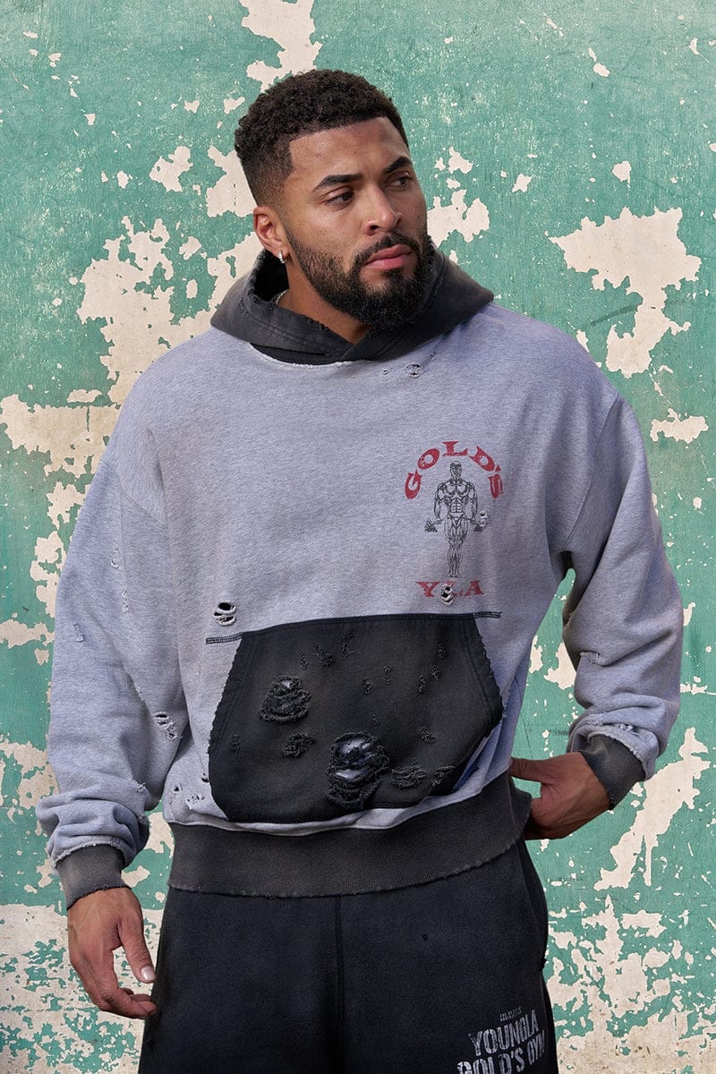 Golds Iron Legacy Distress Hoodies
